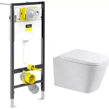 Комплект унитаза BelBagno Albano с инсталляцией и сиденьем микролифт (BB120CHR, BB120SC, 792855)