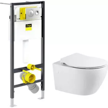 Комплект унитаза BelBagno Prospero с инсталляцией и сиденьем микролифт (BB507B, BB2020SC, 792855)