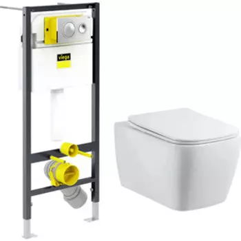 Комплект унитаза BelBagno Veneto с инсталляцией и сиденьем микролифт (BB132CHR, BB132SC, 792855)