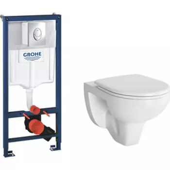 Комплект унитаза Damixa Jupiter с инсталляцией и сиденьем микролифт (DX77C1738SC, 38721001)