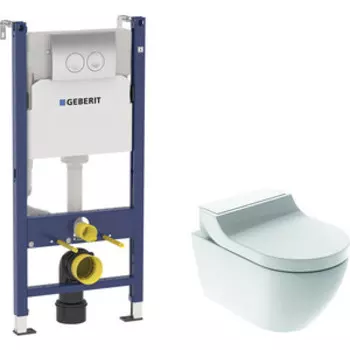 Комплект унитаза Geberit AquaClean Tuma Classic Rimfree с инсталляцией Geberit (146.094.11.1, 458.124.21.1)