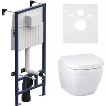 Комплект унитаза Grohe Euro Ceramic с инсталляцией Am.Pm сиденье микролифт (39206000, I012707, 39330001)