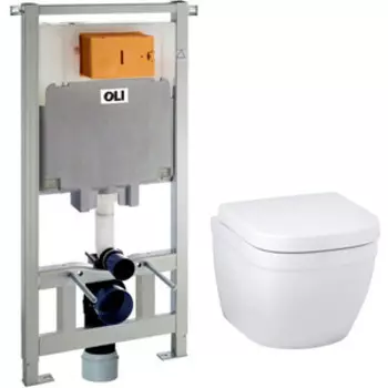 Комплект унитаза Grohe Euro Ceramic с инсталляцией OLI, сиденье микролифт (39206000, 300573p, 39330001)
