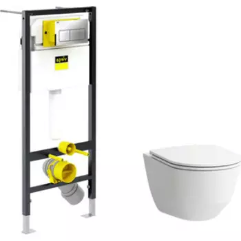 Комплект унитаза Laufen Pro с инсталляцией, кнопкой и сиденьем микролифт (8.2096.6, 8.9896.6, 792824)