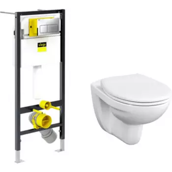 Комплект унитаза Vitra S10 SpinFlush с инсталляцией, микролифт (7855B003-0075, 84-003-019, 792824)