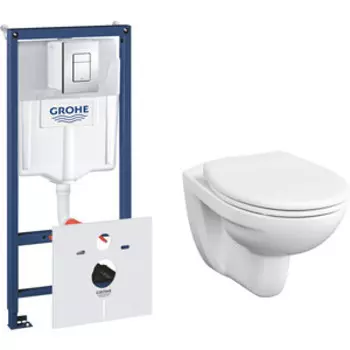 Комплект унитаза Vitra S10 SpinFlush с инсталляцией, микролифт (7855B003-0075, 84-003-019, 38775001)