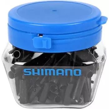 Концевик оплетки Shimano пластик, диам. 4 мм внутр / 6 мм внешн. (100шт.) , с язычком