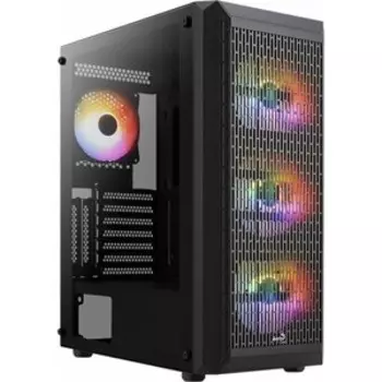 Корпус Aerocool MidiTower BEAM-G-BK-v2 black (4711099471744) (без блока питания)