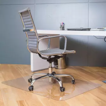 Коврик защитный для напольных покрытий Brabix поликарбонат 100х120 глянцевый, толщина 1мм (604846)