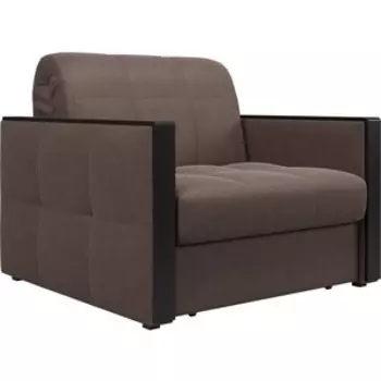 Кресло Агат Лион 0.8 - Velutto 23 шоколад/накладка венге