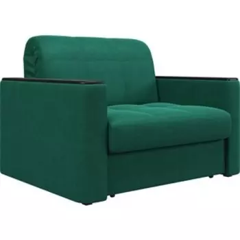 Кресло Агат Неаполь 0.8 - Velutto 33 изумрудный/накладка венге