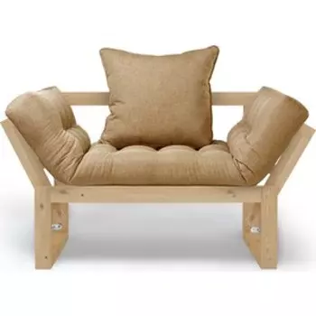 Кресло Arsko Амбер сосна-бежевая рогожка.