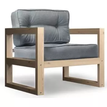 Кресло Arsko Астер сосна-серая рогожка.