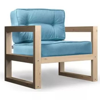 Кресло Arsko Астер сосна-синяя рогожка.