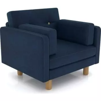 Кресло Arsko Ингвар синий велюр