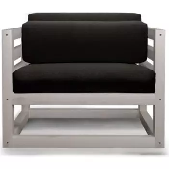 Кресло Arsko Магнус бел дуб-черный вельвет.