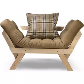 Кресло Arsko Отман сосна-бежевая рогожка