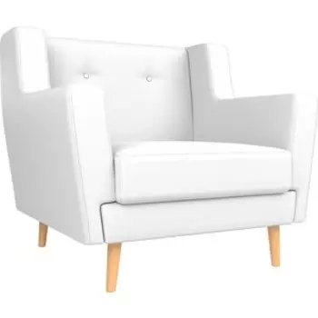 Кресло АртМебель Брайтон эко кожа белый