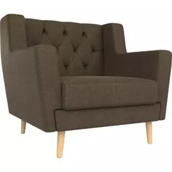 Кресло АртМебель Брайтон Люкс рогожка коричневый