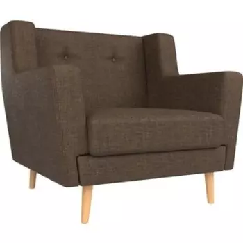 Кресло АртМебель Брайтон рогожка коричневый