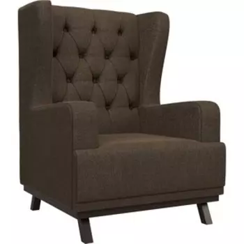 Кресло АртМебель Джон Люкс рогожка коричневый