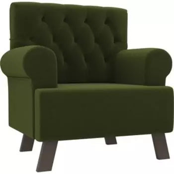 Кресло АртМебель Хилтон микровельвет зеленый