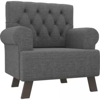 Кресло АртМебель Хилтон рогожка серый