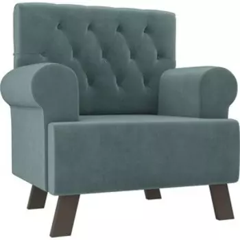 Кресло АртМебель Хилтон велюр бирюза