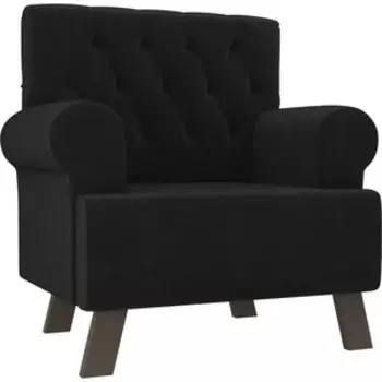 Кресло АртМебель Хилтон велюр черный