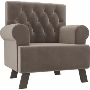 Кресло АртМебель Хилтон велюр коричневый