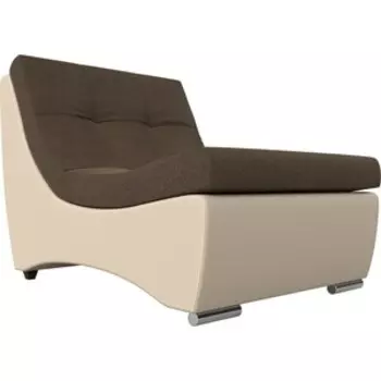 Кресло АртМебель Монреаль кресло рогожка коричневый экокожа бежевый