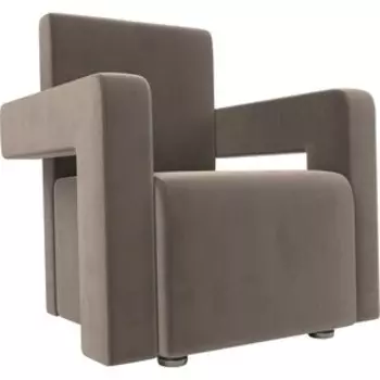 Кресло АртМебель Рамос велюр коричневый