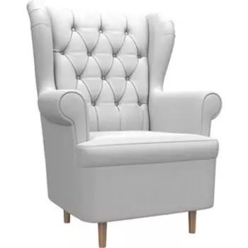 Кресло АртМебель Торин Люкс эко-кожа белый