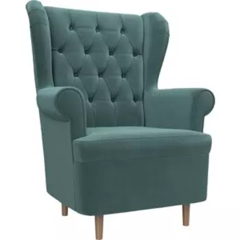 Кресло АртМебель Торин Люкс велюр бирюза