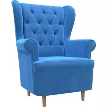 Кресло АртМебель Торин Люкс велюр голубой