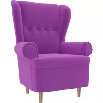 Кресло АртМебель Торин микровельвет фиолетовый