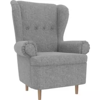 Кресло АртМебель Торин рогожка серый