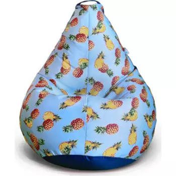 Кресло бескаркасное Mypuff Груша ананасовая вечеринка размер комфорт хлопок/оксфорд bbb_598_171