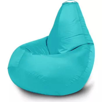 Кресло бескаркасное Mypuff Груша бирюза размер стандарт оксфорд b_372