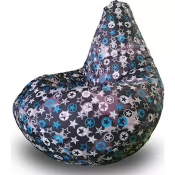 Кресло бескаркасное Mypuff Груша фабрика звезд размер комфорт принтованный оксфорд bbb_591