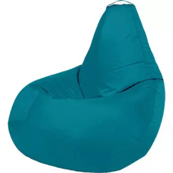 Кресло бескаркасное Mypuff Груша голубой размер компакт оксфорд bm-587