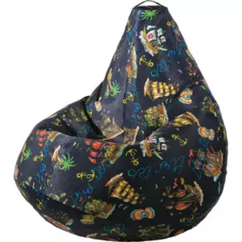 Кресло бескаркасное Mypuff Груша морское приключение размер комфорт мебельный хлопок bbb-555