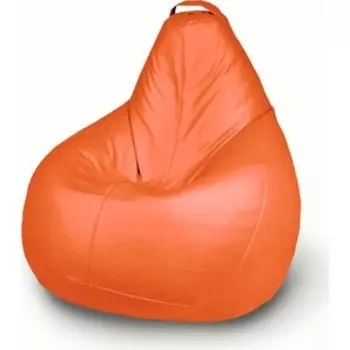 Кресло бескаркасное Mypuff Груша Отто манго размер комфорт экокожа bbb_058