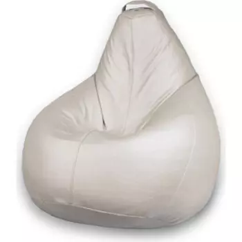 Кресло бескаркасное Mypuff Груша Отто молоко размер стандарт экокожа b_056