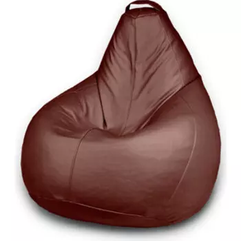 Кресло бескаркасное Mypuff Груша Отто шоколад размер стандарт экокожа b_147
