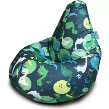 Кресло бескаркасное Mypuff Груша ''Приключения Дино''