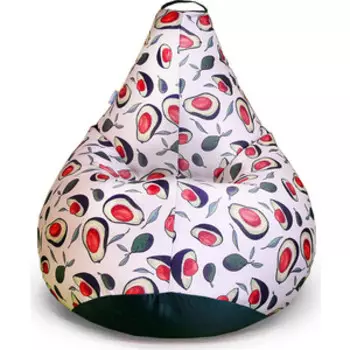 Кресло бескаркасное Mypuff Груша синьор авокадо размер комфорт мебельный хлопок/оксфорд bbb_596_024