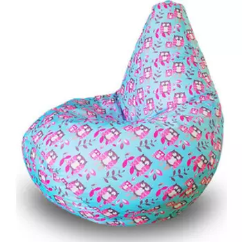 Кресло бескаркасное Mypuff Груша совы размер компакт принтованный оксфорд bm_590