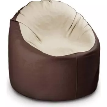 Кресло бескаркасное Mypuff Лаунж отто шоколад с молоком экокожа L-147-056