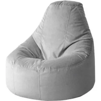 Кресло бескаркасное Mypuff Лаунж сталь мебельный велюр L-460